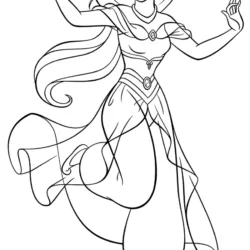 Jasmine para imprimir e colorir