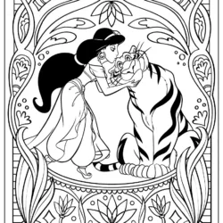 Jasmine para imprimir e colorir