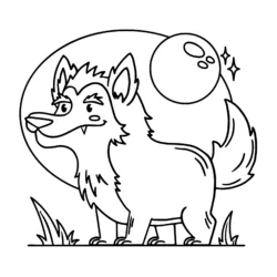 desenho de Lobo