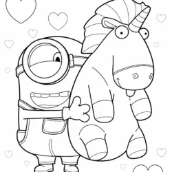 Minions para imprimir e colorir