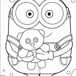 Minions para imprimir e colorir