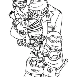Minions para imprimir e colorir