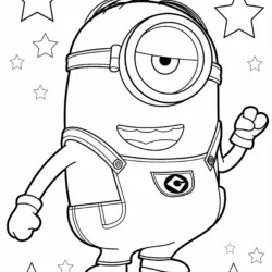 Minions para imprimir e colorir