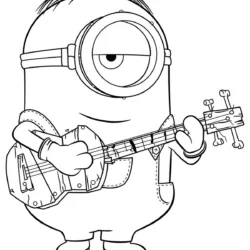 Minions para imprimir e colorir