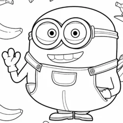 Minions para imprimir e colorir