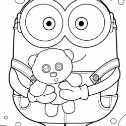 Minions para imprimir e colorir
