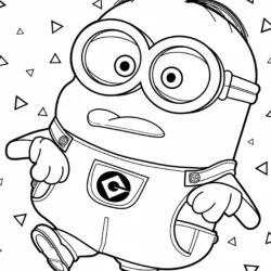 Minions para imprimir e colorir