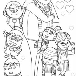 Minions para imprimir e colorir