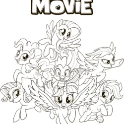 My little pony para imprimir e colorir