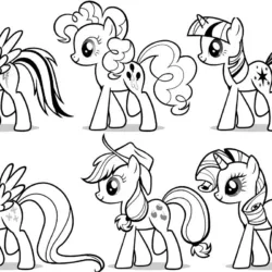 My little pony para imprimir e colorir