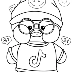 Paper Duck para imprimir e colorir