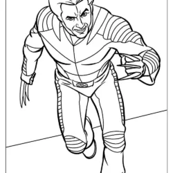 Wolverine para imprimir e colorir