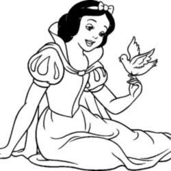 desenho de Branca de Neve