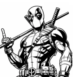 desenho de Deadpool