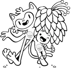 Olimpiadas para imprimir e colorir