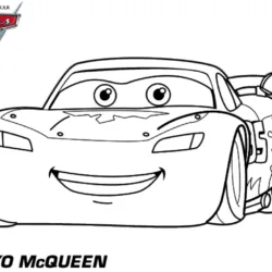 Relâmpago McQueen para imprimir e colorir