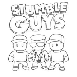 Stumble Guys para imprimir e colorir