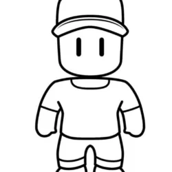 Stumble Guys para imprimir e colorir