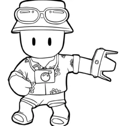 Stumble Guys para imprimir e colorir