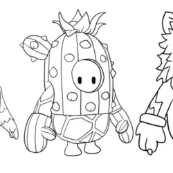 Stumble Guys para imprimir e colorir