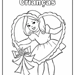Dia das crianças para imprimir e colorir