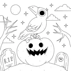 Halloween para imprimir e colorir