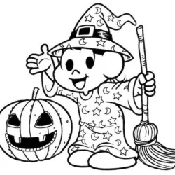 Halloween para imprimir e colorir