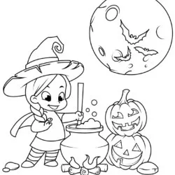 Halloween para imprimir e colorir