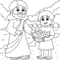 Jesus para imprimir e colorir