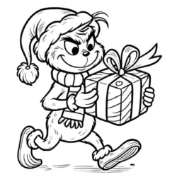 Grinch para imprimir e colorir