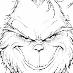 Grinch para imprimir e colorir
