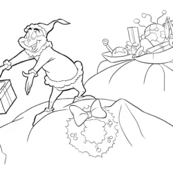 Grinch para imprimir e colorir