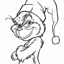 Grinch para imprimir e colorir