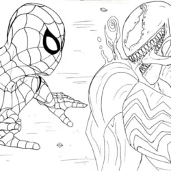 Venom para imprimir e colorir