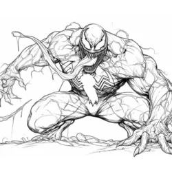 Venom para imprimir e colorir