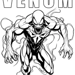 Venom para imprimir e colorir