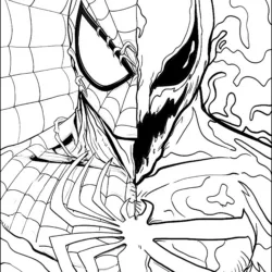 Venom para imprimir e colorir