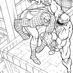 Venom para imprimir e colorir
