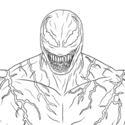 Venom para imprimir e colorir
