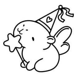 desenho de Capivara