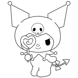 Kuromi para imprimir e colorir