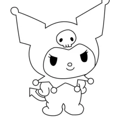 Kuromi para imprimir e colorir