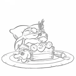 Lilo e Stitch para imprimir e colorir