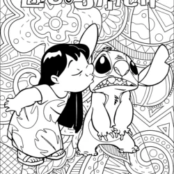 Lilo e Stitch para imprimir e colorir