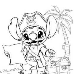Lilo e Stitch para imprimir e colorir
