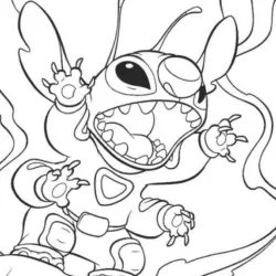 Lilo e Stitch para imprimir e colorir