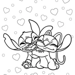 Lilo e Stitch para imprimir e colorir