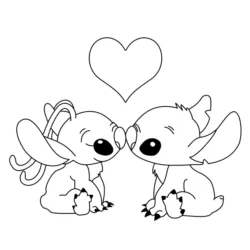 Lilo e Stitch para imprimir e colorir