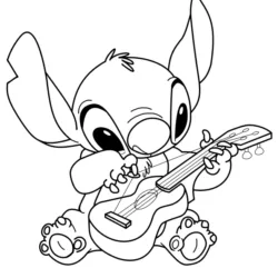 Lilo e Stitch para imprimir e colorir