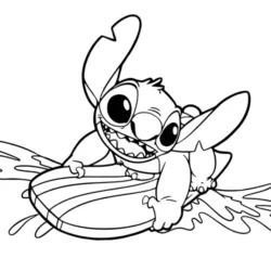 Lilo e Stitch para imprimir e colorir